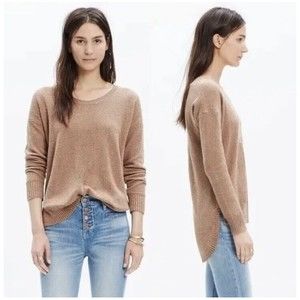 Madewell Northstar Merino Wool Beige Women's Sweater Size‎ Medium B5804 Layering